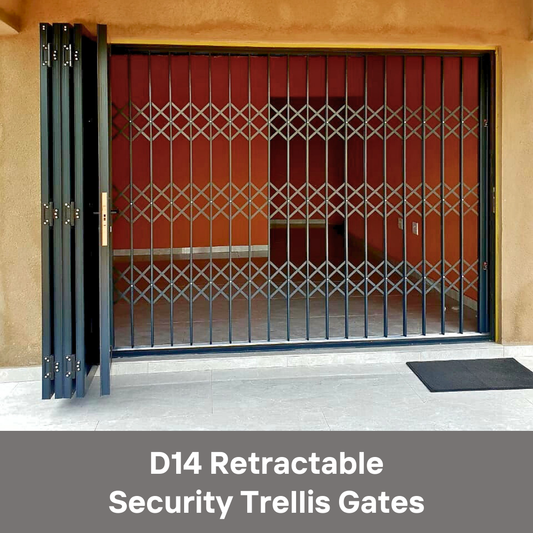 D14 Retractable Security Trellis Gates