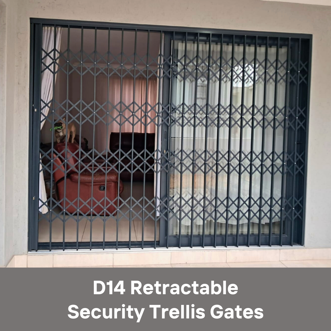 D14 Retractable Security Trellis Gates