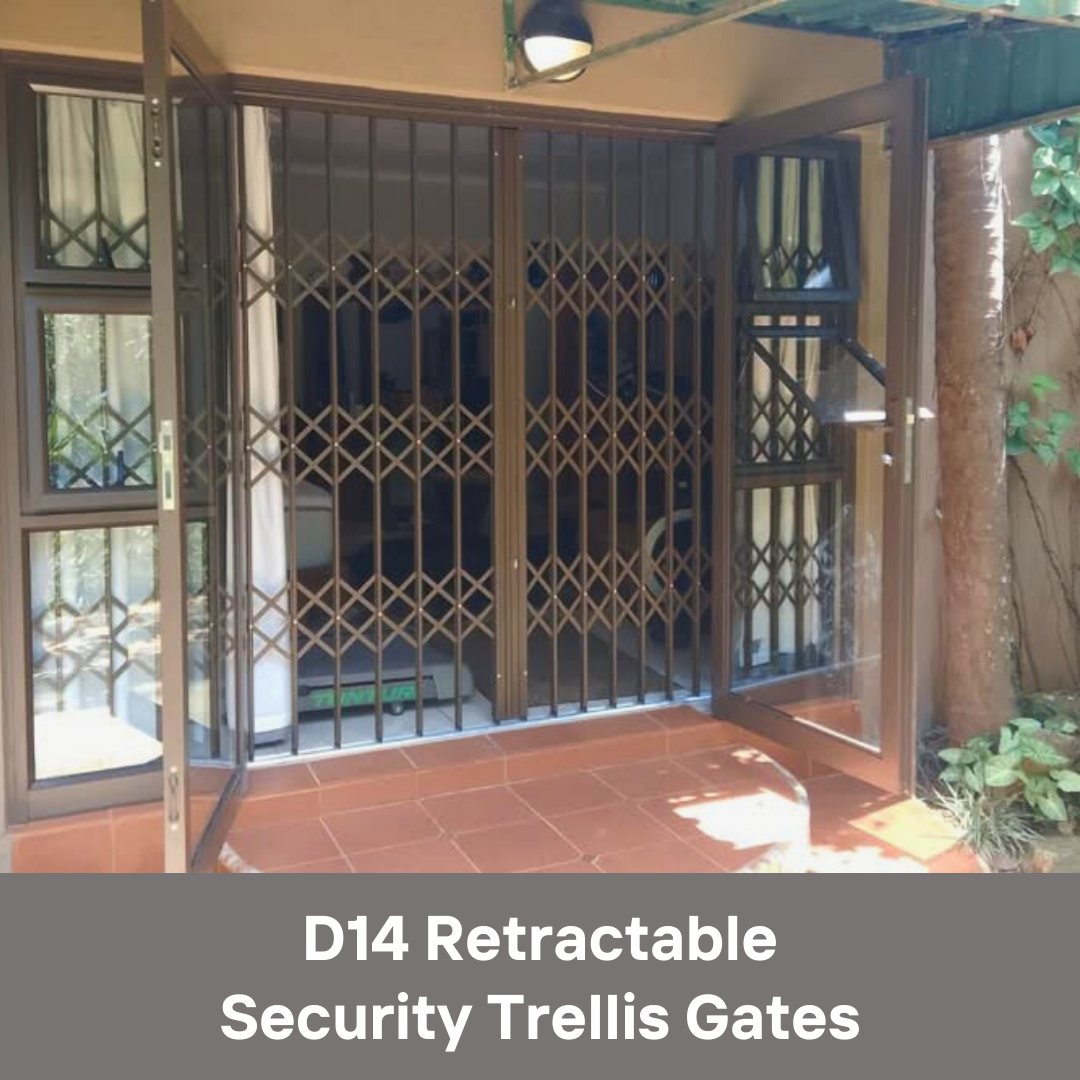 D14 Retractable Security Trellis Gates